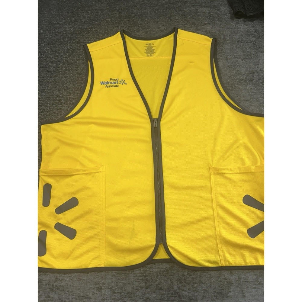 Walmart Proud Associate Unisex Employee Uniform Yellow Vest Size 2XL